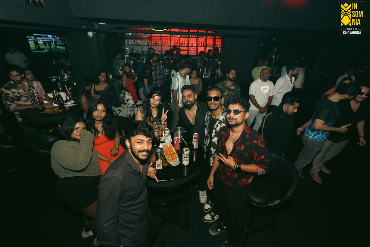 Party night in full swing — Insomnia Night Club, Khajaguda, Hyderabad