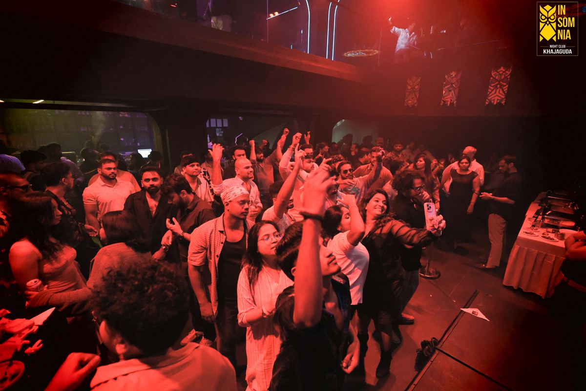 A full house on a Saturday night — Insomnia Night Club, Khajaguda, Hyderabad